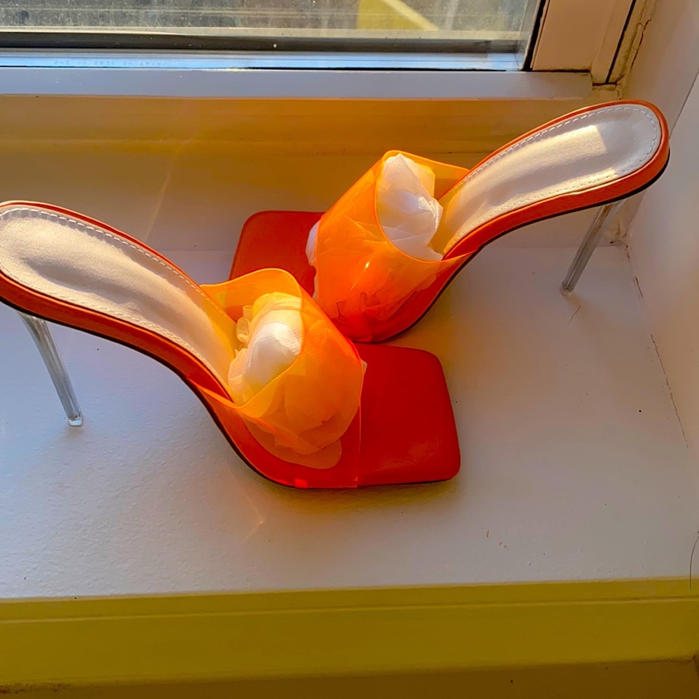 Clear heels